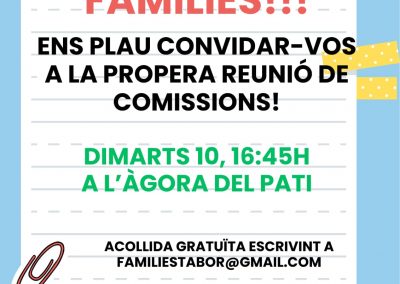 Reunió de Comissions oberta a tothom